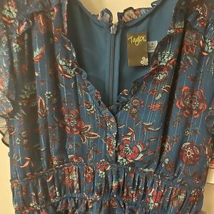 Taylor Blue Floral Dress